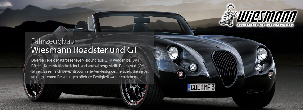 Fahrzeugbau: Wiesmann Roadster und GT